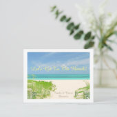 "GEHEN WIR ZUM STRAND / TURKS & CAICOS DREAM'N" POSTKARTE (Stehend Vorderseite)