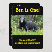 Gehen wir zum TierZoo zum ersten Geburtstag Einladung (Vorne/Hinten)