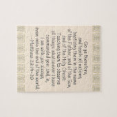 Gehen YE deshalb und unterrichten alle Nationen Puzzle (Horizontal)