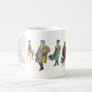 Gehen, - Zentralasien zu vermarkten Kaffeetasse