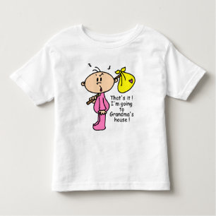 Gehen zu das Haus-dem Baby der Großmutter (Rosa) Kleinkind T-shirt