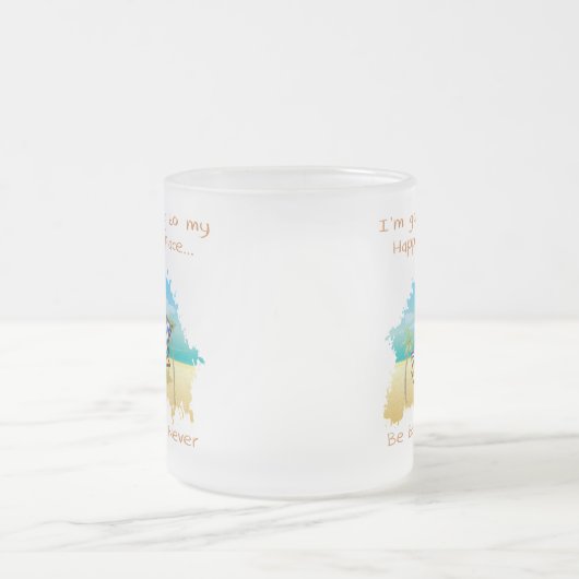 Gehen zu meiner glücklichen Platz-Tasse Mattglastasse (Mittel)