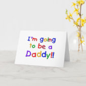 Gehen, zu sein Vater-Primärfarben Karte (Gelbe Blume)