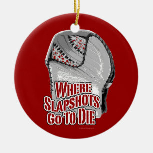 Gehen zu wo Slapshots, die (Hockey) Keramik Ornament