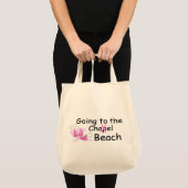 Gehen zum Strand (Badeanzug) Tragetasche (Vorderseite (Produkt))