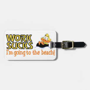 Gehen zum Strand Gepäckanhänger