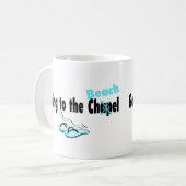 Gehen zum Strand Kaffeetasse (Vorderseite Links)
