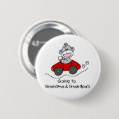 Gehen zur Großmutter und zu den Großvätern Button (Vorne & Hinten)