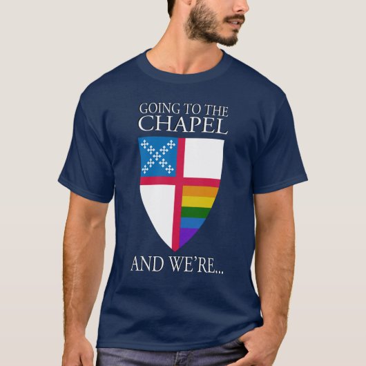 Gehen zur Kapelle LGBTQ T-Shirt (Vorderseite)