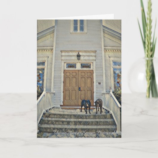 Gehen zur Kapellen-Größengleichgruß-Karte Karte (Vorderseite)