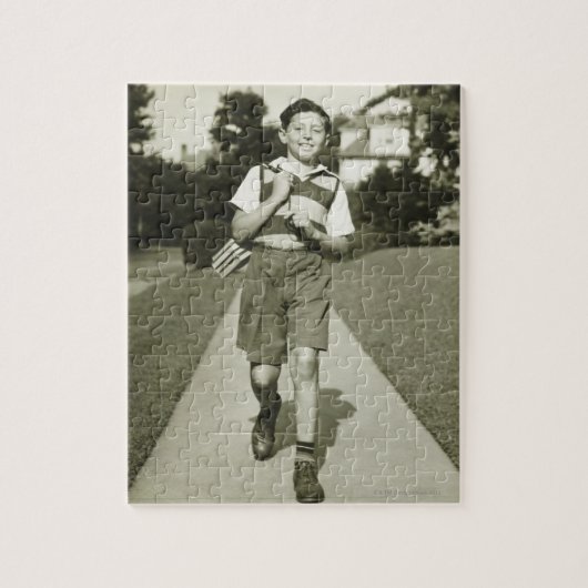 Gehen zur Schule Puzzle (Vertikal)