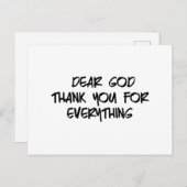 GEHEND GOTT DANKE FÜR ALLES POSTKARTE (Vorne/Hinten)