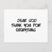 GEHEND GOTT DANKE FÜR ALLES POSTKARTE (Vorderseite)