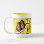 Gehende Bananen Zweifarbige Tasse (Links)