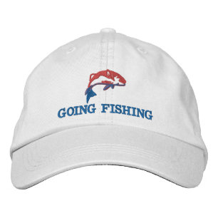 Gehende fischenfishermans bestickte kappe