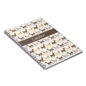 Gehende Jagdhunde Notizblock (Rechte Seite)