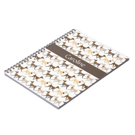 Gehende Jagdhunde Notizblock (Linke Seite)