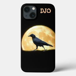 Gehende Krähe und super Vollmond Case-Mate iPhone Hülle