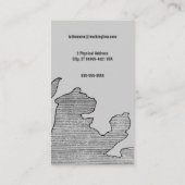 Gehende Löwe-Karte Visitenkarte (Rückseite)