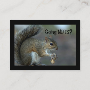 Gehende Nüsse Visitenkarte