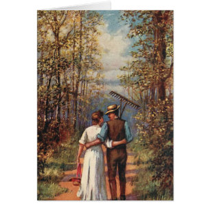 Gehende Paare von der Arbeit