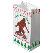 Gehende Sasquatch Zuckerstangen Z Bigfoot Kleine Geschenktüte (Vorderseite Schrägansicht)