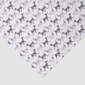 Gehende Schwarzweiss-Hunde Seidenpapier (Ausschnitt)