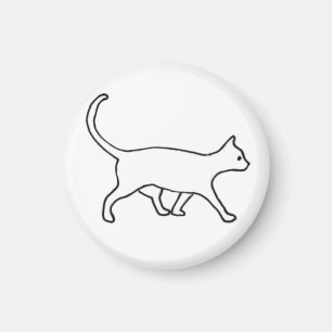 gehender Katzenmagnet Magnet