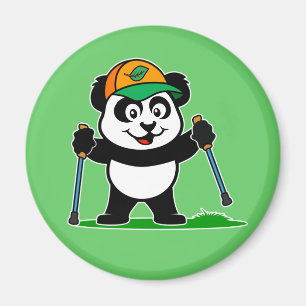 Gehender Panda Magnet