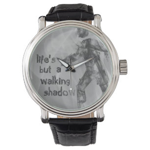 Gehender Schatten - Zitat Shakespeare Macbeth Armbanduhr