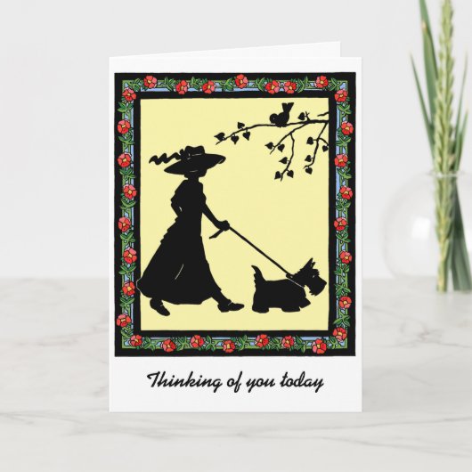 Gehender Schotte Karte (Vorderseite)