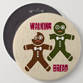 Gehendes Brot Button (Vorne & Hinten)