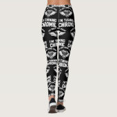 Gehendes Grau Im des Motorrad-Radfahrer-Im nicht Leggings (Rückseite)