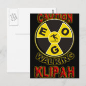 Gehendes Klipah Postkarte (Vorne/Hinten)