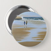 Gehendes Knopf ~ der Strand Button (Vorne & Hinten)