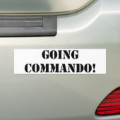 Gehendes Kommando Autoaufkleber (Auf Auto)