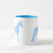 Gehendes Pferd Tennessees (hellblau) Tasse (Zentrum)