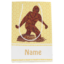 Gehendes Sasquatch Gelb und Brown z-Bigfoot Mittlere Geschenktüte