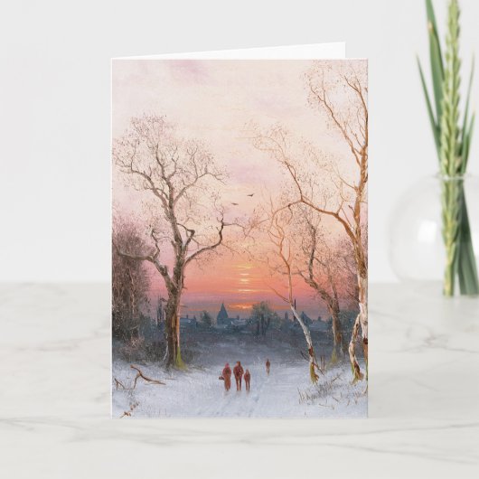 Gehendes Zuhause Karte (Vorderseite)