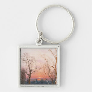 Gehendes Zuhause Schlüsselanhänger