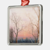 Gehendes Zuhause Silbernes Ornament (Links)