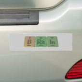 Gehirn als Bor-Radium-Indium Autoaufkleber (Auf Auto)