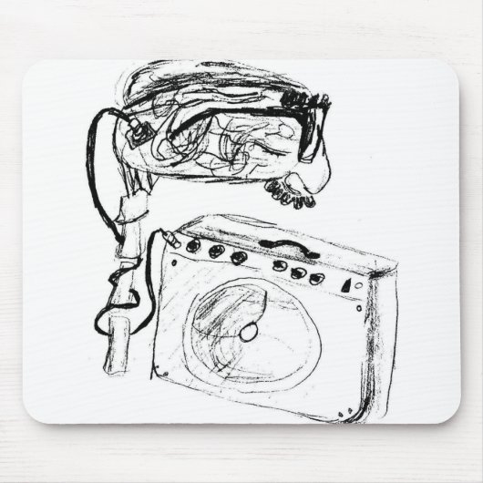 Gehirn-Ampere-Mausunterlage Mousepad (Vorne)