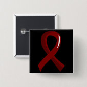 Gehirn-Aneurysma-Burgunder-Band 3 Button (Vorne & Hinten)