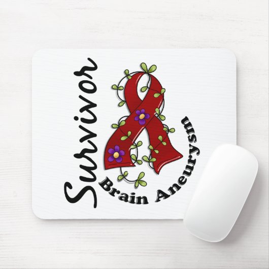 Gehirn-Aneurysma-Überlebender 15 Mousepad (Mit Mouse)