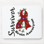 Gehirn-Aneurysma-Überlebender 15 Mousepad (Vorne)