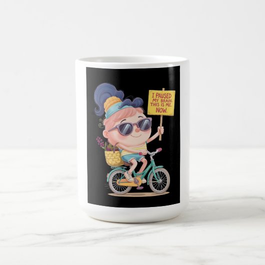 Gehirn auf Pause: Das bin ich! Jetzt Kaffeetasse (Mittel)