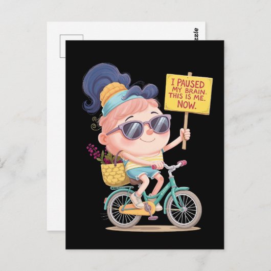 Gehirn auf Pause: Das bin ich! Jetzt Postkarte (Vorne/Hinten)