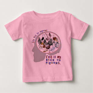 Gehirn auf Tauben Baby T-shirt