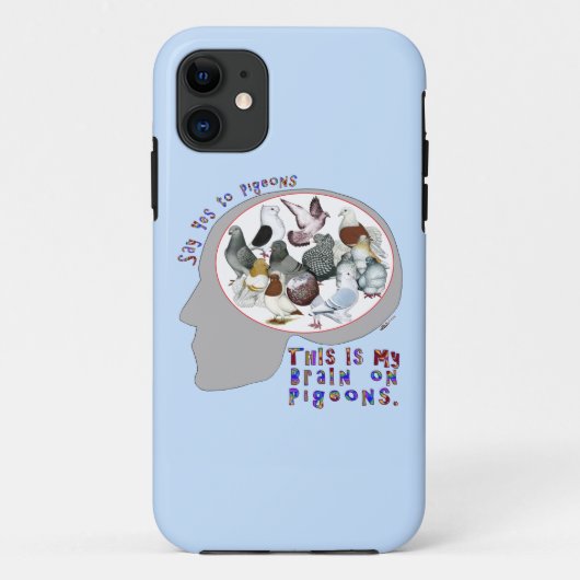 Gehirn auf Tauben Case-Mate iPhone Hülle (Rückseite)